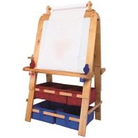 Tabla ajustabila Natura multifunctionala magentica de scris si pictat - Sevalet pictura 5 in 1 cu Rafturi de stocare AcoolToy